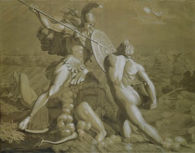 Fight of Achilles with the River Scamander by Philipp Otto Runge